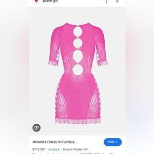 Poster Girl Pink mini dress Xs